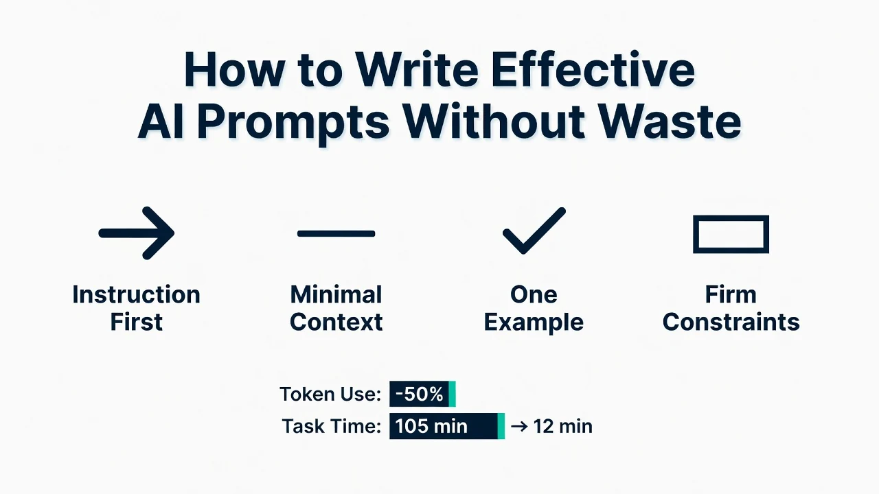 How to Write Effective AI Prompts Without Waste